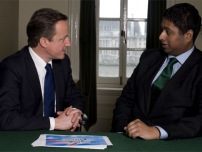 Annesley with David Cameron in his private office